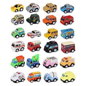 BLANAN Cadeau danniversaire de noël for Enfants Voitures Calendrier de lavent Jouet Ensemble 24 Jours Compte à rebours Cale