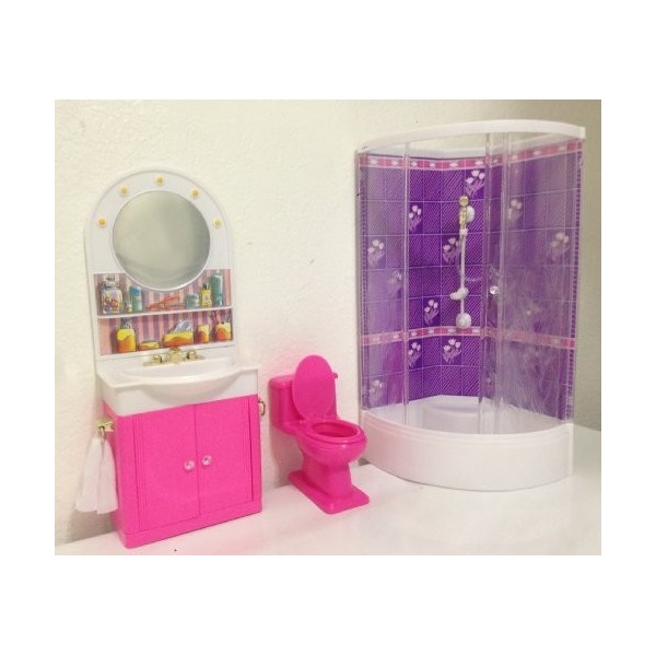 Gloria Washroom Playset by Huaheng Toys Co [Toy] English Manual 