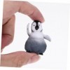 ERINGOGO 1 Ensemble De Jouets Décor Mini Animaux en Plastique Statue danimal Pingouin Miniature Statues De Pingouin Modèle D