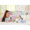 Barbie Coffret Cutie Reveal Avec Poupée Chelsea Aux Cheveux Blonds Avec Mèches Bleues, Ourson Déguisé En Dauphin, 6 Surprises