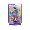 Coffret Hibou pour Polly Pocket Soiree Entre Amis + 2 Figurine + 12 Accessoires - Set Jouet Fille Mini Monde + 1 Carte Offert