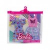 Coffret 2 Habits pour Barbie : Robe Papillon + Short avec Top Rose et Chaussure - Tenue de Ville - Set vêtement poupée + 1 Ca