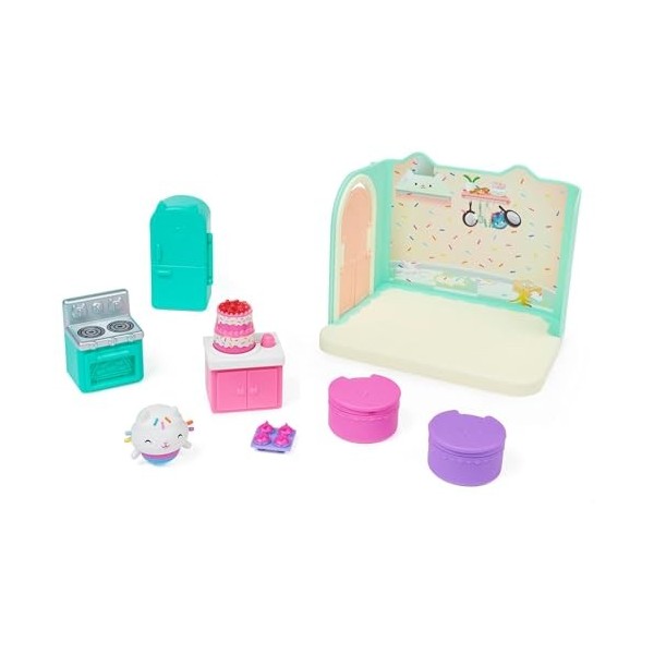 Gabby et la Maison Magique - Gabbys Dollhouse - PLAYSET DELUXE - Pièce De Jeu Avec 1 Figurine Et Accessoires - Dessin Animé 