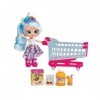 Shopkins HPKG1000 Flair Real Littles Mini Packs Trolley & Shoppie, Multicolore