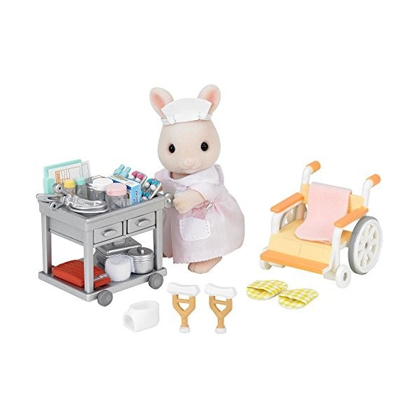 SYLVANIAN FAMILIES - Le Village - LInfirmière et Accessoires - 5094 - Santé - Mini Poupées Multicolore