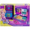 Coffret pour Polly Pocket - Grand Coffret a la mer avec Figurine Polly et Shani et Bateau + Accessoires - Set Jouet Fille + 1