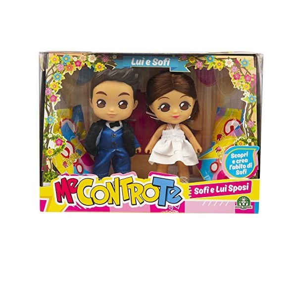 Giochi Preziosi Me Contro Te - Cutie Doll Couple Rêve de Mariage, Sofì et Luì Se Marient, Robes et précieux Accessoires pour 