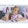 Barbie Coffret Barbie Skipper Baby-Sitter avec Poupée Skipper Brune, Poussette, Poupée Bébé et 5 Accessoires Jouet Enfant, Dè
