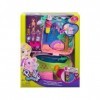 Coffret pour Polly Pocket Koala + 2 Figurine - 5 Animaux + Accessoires - Set Sac a Main Jouet Fille + 1 Carte Tigre - Mini Po