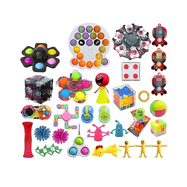 BRAINYTOYS Jouets Squid for Les Garçons 6-12 Calendriers De LAvent 2022, Jouets Squid Toys Unzip Box Set, Jouet Cube Magic S