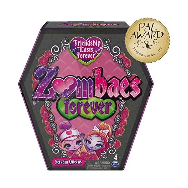 Zombaes Forever, Ensemble de poupées de Collection Deluxe Scream Queens avec 2 Personnages exclusifs de 8,9 cm, Animal et Acc