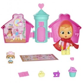 Maison Cry Babies château avec mini personnage à surprise, jouet 3+ avec porte-clés inclus