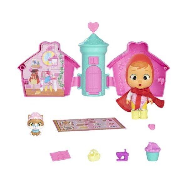 Maison Cry Babies château avec mini personnage à surprise, jouet 3+ avec porte-clés inclus