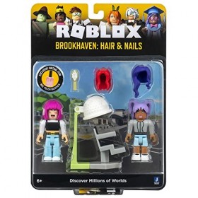 Roblox Wolfpaq ROG0235 Coffret de Jeux de célébrités Brookhaven pour Cheveux et Ongles