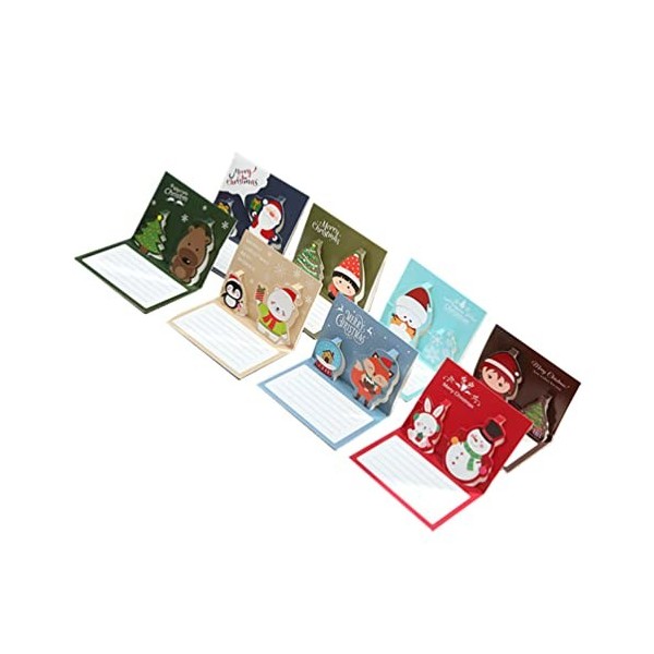 TOYANDONA 72Pcs Cartes de Voeux de Noël Cartes de Message de Noël Cartes Cadeaux de Bénédiction de Noël pour Les Fournitures 