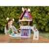 Enchantimals coffret Chalet des Neiges de Bevy Lapin, mini-poupée, figurine animale Jump, 5 espaces de jeu, emballage fermé, 