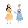 Coffret Princesse Belle et Cendrillon + Accessoires - Set 2 poupées mannequins 30 cm - pour Disney Princess - Jouet Fille