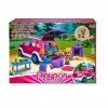 Pinypon - Coffret Voiture Camping Familial, kitchenette, Panneau Solaire, Tente, Sac de Couchage et Nombreux accesoires de Ca