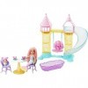 Barbie Dreamtopia Coffret Aire de Jeux château de sable avec poupée Chelsea sirène et Figurine Ourson-Triton, jouet pour enfa