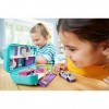 Polly Pocket Coffret Surprise-Party avec 2 mini-figurines et accessoires, autocollants et 5 surprises cachées, jouet enfant, 