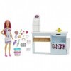 Barbie Coffret Poupée Mannequin Et Sa Pâtisserie, Poupée De 30 Cm, Comptoir De Pâtisserie, Effet Cuisson Et Plus De 20 Access