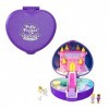 Polly Pocket coffret Vintage Château Étoilé avec mini-figurines Polly, Prince, Cygne, Licorne et carrosse, Jouet pour enfant,