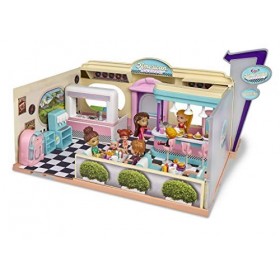 Mymy City - American Diner, Restaurant Jouet avec des Lumineuses, lumière et Son Famosa 700015820 