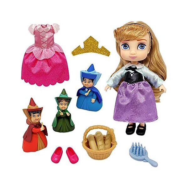 Disney Aurora Animators Collection Mini Doll Play Set – Sleeping Beauty – 5 Inches