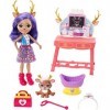 Enchantimals Coffret Le Centre Vétérinaire de mini-poupée Danessa Biche et son ami cerf Sprint, avec accessoires, jouet pour 