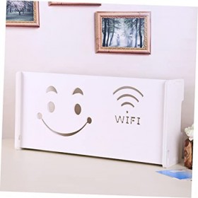 Cabilock Boîte Cache-routeur Décoratif Conteneur De Routeur Cache Multiprises Cache-routeur Mural Étagère Murale pour Routeur