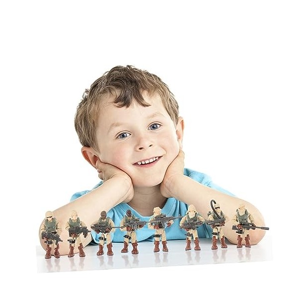 ibasenice 8 Pièces Jouets Miniatures Jouets pour Enfants Jouets pour Garçons Jouets pour Enfants Mini Jouets Personnes Réalis