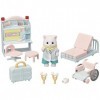 SYLVANIAN FAMILIES - Le coffret docteur du village - 5705 - Figurines Prêt à Jouer - Mini Poupées Multicolore