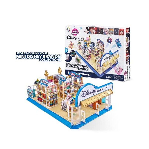 5 SURPRISE- Mini Brands Disney Store Magasin de Jouets avec 2 Miniatures Exclusives, 77267