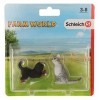 Schleich Lot de 2 Figurines Farm Life Chiot Bernois et Chat