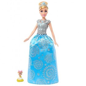 Disney Princesses Disney Cendrillon Royal Fashion Reveal Poupée et ami avec 12&nbsp;éléments d’habillage et accessoires surprises,