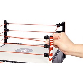 WWE&nbsp;Ring de combat de catch Superstars avec cordes, jouet pour enfant, GDB87