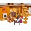 Simba - Masha et Michka - Maison de Michka 2 Etages - Fonctions Sonores - 2 Figurines + Nombreux Accessoires Inclus - 1093010