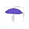 Dilwe Jouet de Parapluie de Poupée de 8 Pièces, Accessoires de Poupée de Parapluie Miniature de Poupée Mignonne pour des Jeux