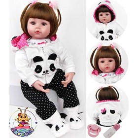 antboat Reborn Poupée Bébé Fille 19 Pouces 48cm Silicone Souple Vinyle Vrai Vie Fait Main Simulation Nouveau-Né Jouet Cadeaux