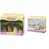 SYLVANIAN FAMILIES 4018 Famille Hérisson & 5286 Set Salle De Bain, 5286, Multicolore