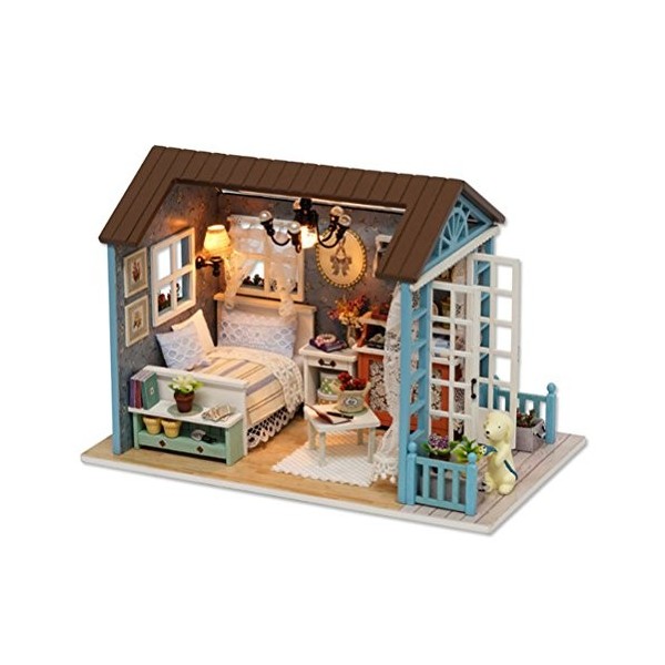 Accessoire De Bricolage Miniature Bricolage Mini Maison en Bois Mini Maison De Poupée Faite à La Main Artisanat De Maison en 