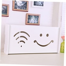 Hemobllo Boîte Protecteur De Panneau De Brassage De Câble Conteneur De Routeur Organisateur De Câble De Routeur Manchon De Ca