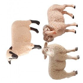 ibasenice Ornement De Mouton Créatif 6 Pièces Décoration De Mouton Modèle De Mouton Ornement pour Chambre Volaille pour Enfan