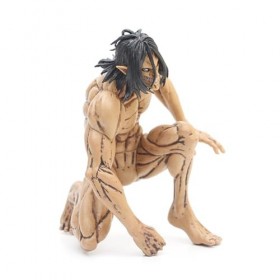 Eren Jaeger Attack On Titan Eren Jaeger Last Giant Form Figurine Anime Modèle Ornement |PVC15cm Squatting Statique Yuan Clay 
