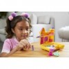 Polly Pocket Coffret Univers Le Château de Sable avec 2 mini-figurines et accessoires, autocollants et 5 surprises cachées, j