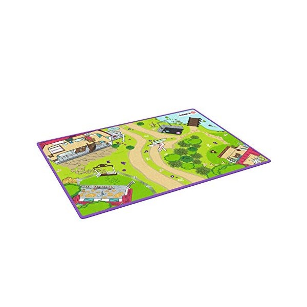 Schleich- Accessoire Tapis de Jeu Horse Club, 42465, Multicolore, 133 x 92 x 0,5 cm