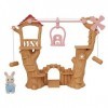 Calico Critters Baby Ropeway Park, maison de poupée à collectionner avec figurine de lapin de pois de senteur incluse, parc a