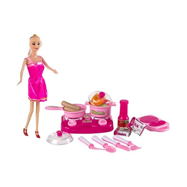 Color Baby – Poupée Mannequin avec cuisinière et Accessoires 43037 