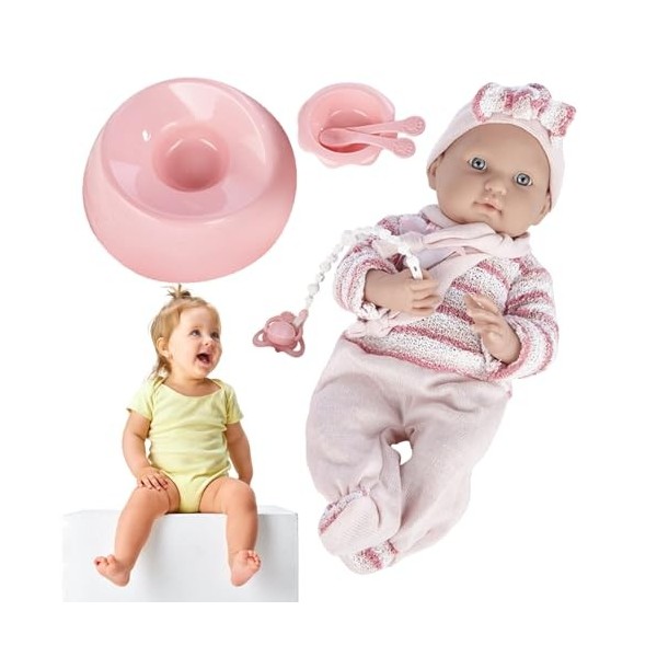 Hudhowks Poupée Nouveau-née | Jouets de poupée pour Tout-Petits,Véritable poupée pour Tout-Petits, Tout-Petits renaîtres, pou