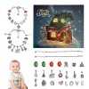 5 Pcs Calendrier de lAvent de Noël,Calendrier de lAvent de Noël 2023 pour les - Kit de fabrication de bracelets Créez une a